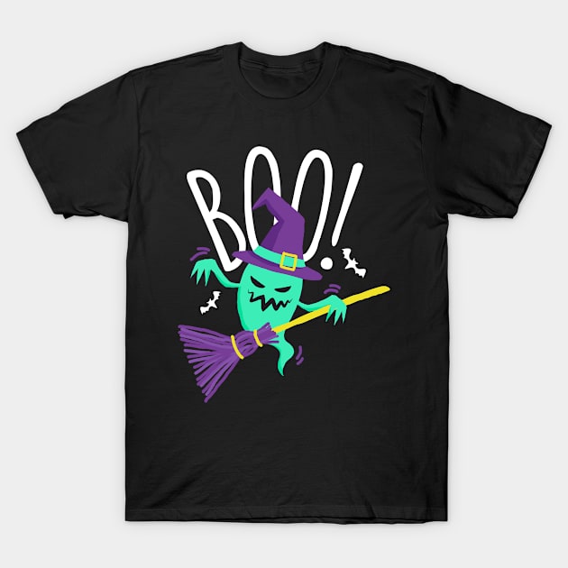 Halloween Boo Shirt T-Shirt by JabsCreative